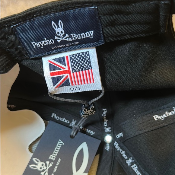 Black Cap with Rhinestone Psycho Bunny Design - Picture 3 of 4